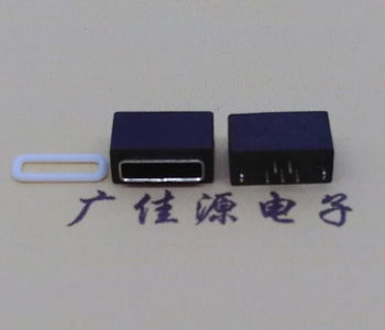 MICRO USB AB口防水母座180度带防水塑胶圈产品图片高清大图